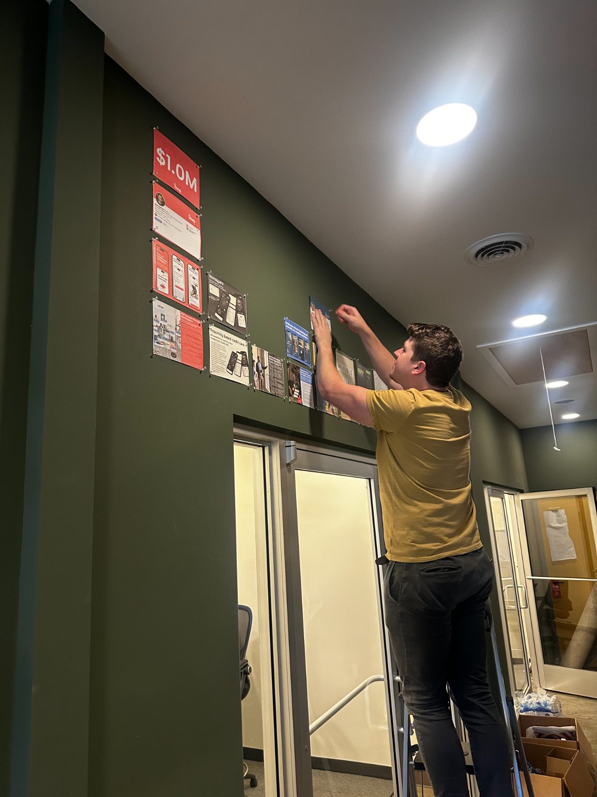 pinning the wall