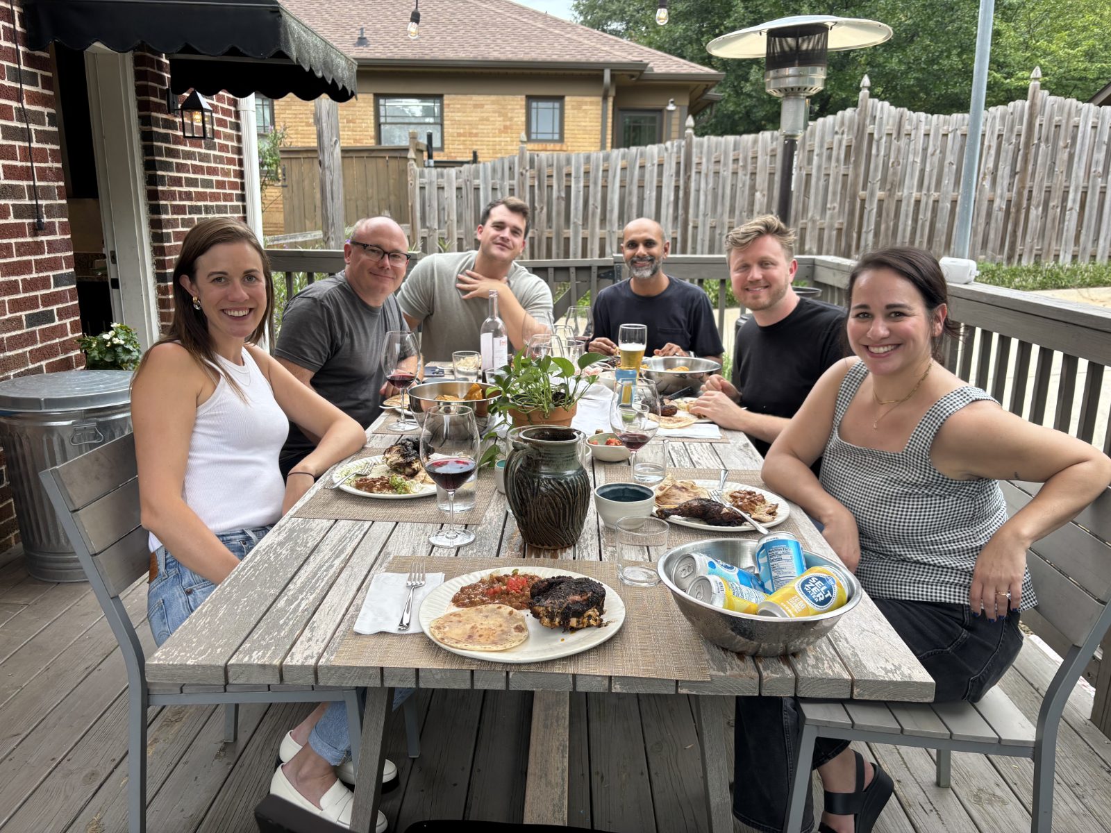 Supper on the deck